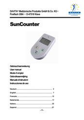 Davita SunCounter User Manual