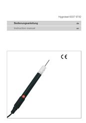 TESTO Hygrotest 6337 9742 Instruction Manual