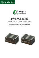Aegis 4KVIEWER-HDMI-4 User Manual