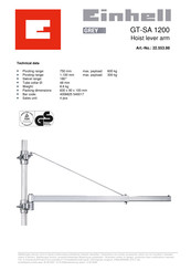 EINHELL GT-SA 1200 Operating Instructions Manual