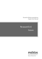 Revox Re:sound G+S Column User Manual