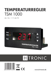 H-Tronic TS 1000 Instruction Manual