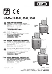 CEMO KS-Mobil 400l Operating Instructions Manual