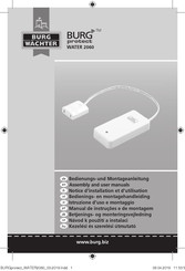 Burg Wächter Burg Protect WATER 2060 Assembly And User Manuals