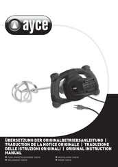 Ayce R6212B Original Instruction Manual