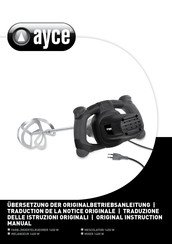 Ayce R6212B Original Instruction Manual