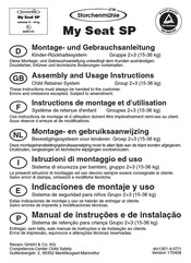 storchenmuhle My Seat SP Assembly And Usage Instructions