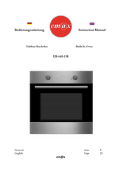 Emax EB-660-1 K Instruction Manual