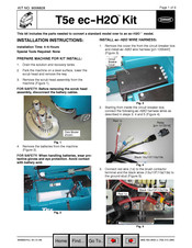Tennant T5e ec-H2O 9006828 Installation Instructions Manual