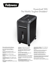 Fellowes POWERSHRED 90S Manual