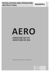 Siegenia AERO Series Installation And Operating Instructions Manual