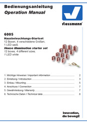 Viessmann 6005 Operation Manual