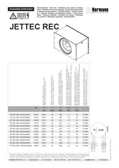 Harmann JETTEC REC Series Assembly Instruction Manual