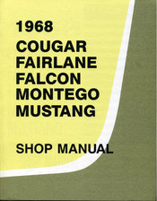 Ford MUSTANG 1968 Shop Manual