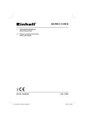 EINHELL GH-PM 51 S HW-E Operating Instructions Manual