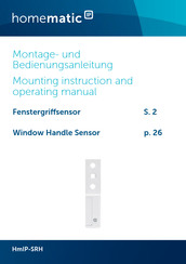 eQ-3 Homematic HmIP-SRH Mounting Instruction And Operating Manual