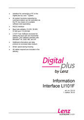 Lenz digital plus LI101F Manual