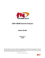 FIS OSR-CWDM User Manual
