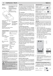 Eldat EasyWave RCL07 Manual