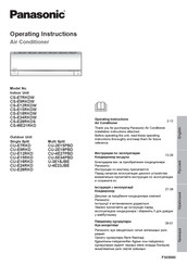 Panasonic CU-E18RKD Operating Instructions Manual