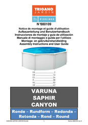 Trigano Jardin SAPHIR Assembly Instructions And User Manual