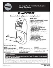 Assa Abloy Yale eBoss 886F Series Installation Instructions Manual