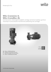 Wilo CronoBloc BL Series Installation And Operating Instructions Manual