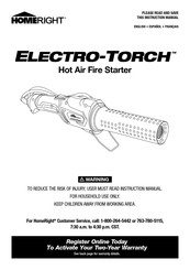 Homeright Electro-Torch Instruction Manual