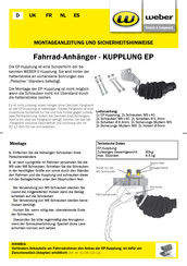 Weber HITCH EP Installation Instructions And Safety Information