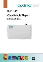 axing HoE 1-03 Operating Instructions Manual