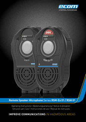Ecom RSM-Ex 01 Series Operating Instructions Manual