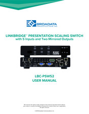 Broadata LINKBRIDGE LBC-PSW52 User Manual