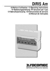 socomec DIRIS Am Operating Instructions Manual