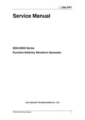 Siglent SDG1000X Series Service Manual