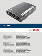 Bosch BEA 030 Original Instructions Manual