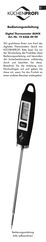 Küchenprofi Digital Thermometer QUICK Instruction Manual