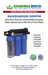 GrowMax Water MAXQUARIUM 000PPM Manual