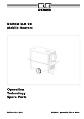 Remko CLK 20 Operation,Technology,Spare Parts