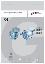 Elmo Rietschle 2BH13 N Series Operating Instructions Manual