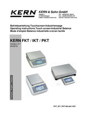 KERN FKT 12K0.2 Operating Instructions Manual