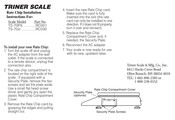 Triner Scale TS-70Xi Installation Instructions