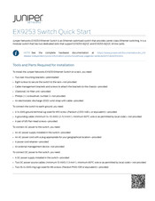 Juniper EX9253 Quick Start Manual