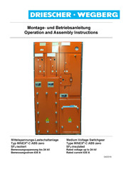 DRIESCHER-WEGBERG MINEX-C AS zero Operation And Assembly Instructions