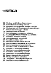 ELICA FEEL EUPHORIA F/80 Instruction On Mounting And Use Manual