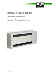 Remko SLN 40 Operation,Technology,Spare Parts