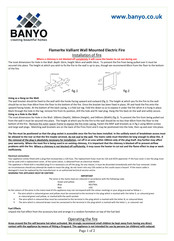 Flamerite Fires Valliant Instructions For Use