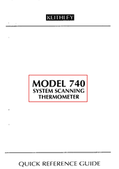 Keithley 740 Quick Reference Manual
