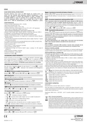 Vimar 2906 Installer/User Quick Manual