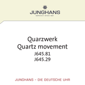 Junghans J645.81 Quick Start Manual