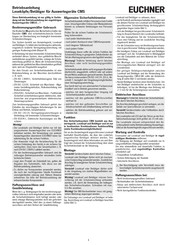 EUCHNER CMS A Series Operating Instructions Manual
